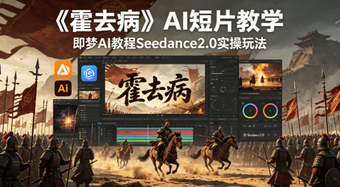 《霍去病》AI短片教学，即梦AI教程Seedance2.0实操玩法-热点1站 - 热点知汇专注网赚项目资源知识聚汇
