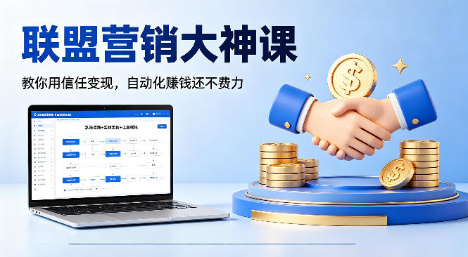 联盟营销大神课，教你用信任变现，自动化賺钱还不费力【原创双语字幕】-热点1站 - 热点知汇专注网赚项目资源知识聚汇