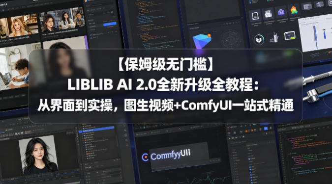 【保姆级无门槛】LIBLIB AI 2.0全新升级全教程：从界面到实操，图生视频+ComfyUI一站式精通-热点1站 - 热点知汇专注网赚项目资源知识聚汇