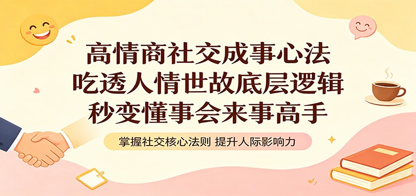 高情商社交成事心法：吃透人情世故底层逻辑，秒变懂事会来事高手-热点1站 - 热点知汇专注网赚项目资源知识聚汇