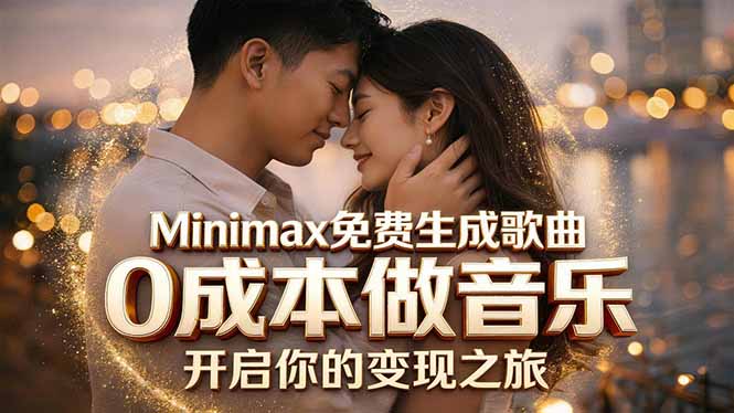 Minimax免费生成歌曲实测！0成本做音乐，说唱流行Lofi一键生成-热点1站 - 热点知汇专注网赚项目资源知识聚汇