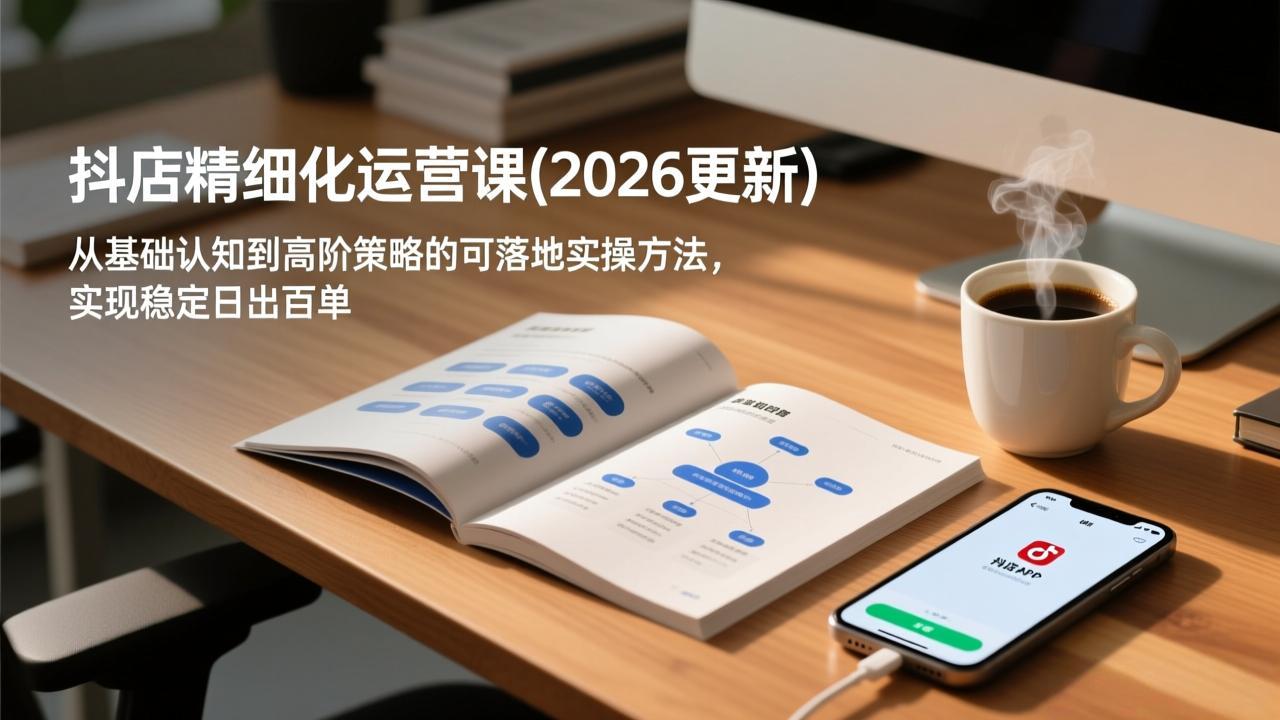 抖店精细化运营课(更新5月-热点1站 - 热点知汇专注网赚项目资源知识聚汇
