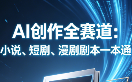 AI创作全赛道：小说、短剧、漫剧剧本一本通(更新5月)-热点1站 - 热点知汇专注网赚项目资源知识聚汇