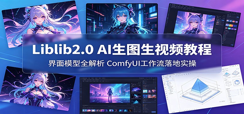 Liblib2.0 AI生图生视频教程：界面模型全解析，ComfyUI工作流落地实操-热点1站 - 热点知汇专注网赚项目资源知识聚汇