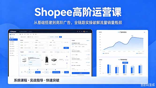 Shopee高阶运营课-2026年5月更新，从基础搭建到高阶广告，全链路实操破解流量销量瓶颈-热点1站 - 热点知汇专注网赚项目资源知识聚汇