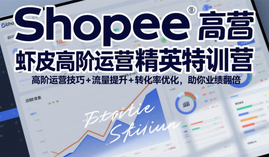 Shopee虾皮高阶运营精英特训营，高阶运营技巧+流量提升+转化率优化，助你业绩翻倍(更新26年5月)-热点1站 - 热点知汇专注网赚项目资源知识聚汇
