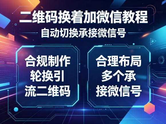 二维码换着加微信教程，自动切换承接微信号，合规制作轮换引流二维码，合理布局多个承接微信号-热点1站 - 热点知汇专注网赚项目资源知识聚汇