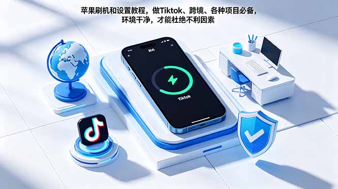 苹果刷机和设置教程，做Tiktok、跨境、各种项目必备，环境干净，才能杜绝不利因素-热点1站 - 热点知汇专注网赚项目资源知识聚汇