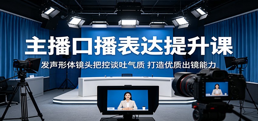主播口播表达提升课：发声形体镜头把控谈吐气质，打造优质出镜能力-热点1站 - 热点知汇专注网赚项目资源知识聚汇
