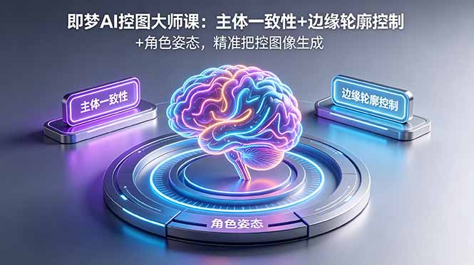 即梦AI控图大师课：主体一致性+边缘轮廓控制+角色姿态，精准把控图像生成-热点1站 - 热点知汇专注网赚项目资源知识聚汇