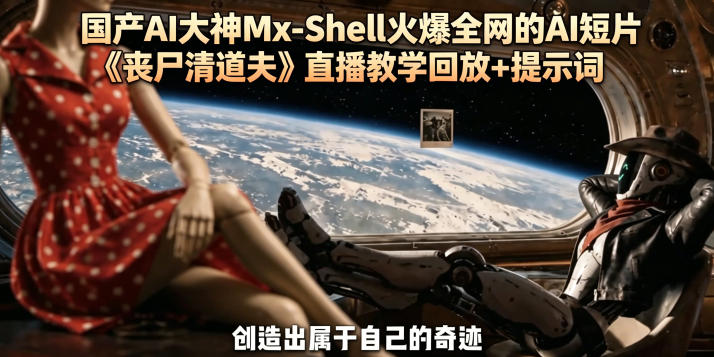 国产AI大神Mx-Shell火爆全网的AI短片《丧尸清道夫》直播教学回放+提示词-热点1站 - 热点知汇专注网赚项目资源知识聚汇