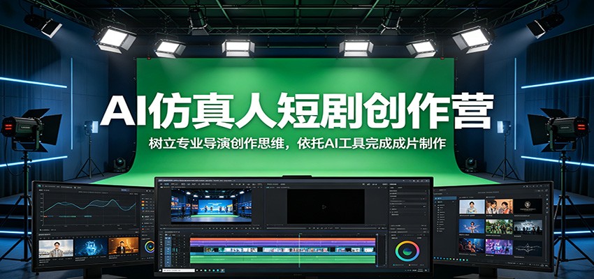 AI仿真人短剧创作营：树立专业导演创作思维，依托AI工具完成成片制作-热点1站 - 热点知汇专注网赚项目资源知识聚汇