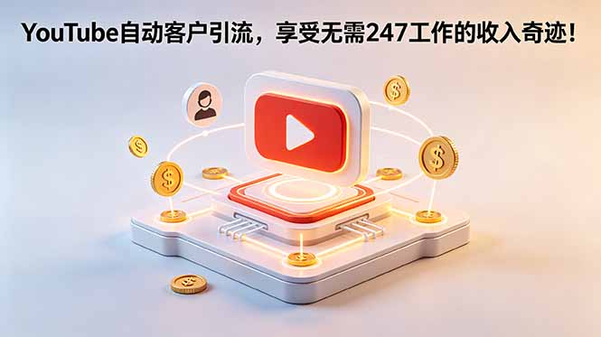 YouTube 自动客户引流，享受无需 247 工作的收入奇迹！【原创双语字幕】-热点1站 - 热点知汇专注网赚项目资源知识聚汇