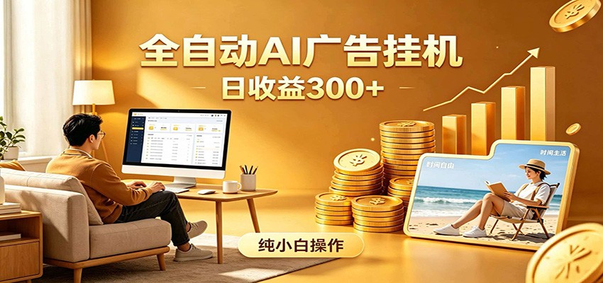 AI风口项目，全程解放双手，后台自动运行赚取收益，每天稳定收益300+-热点1站 - 热点知汇专注网赚项目资源知识聚汇