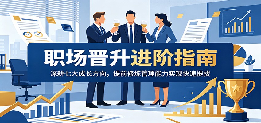 职场晋升进阶指南：深耕七大成长方向，提前修炼管理能力实现快速提拔-热点1站 - 热点知汇专注网赚项目资源知识聚汇