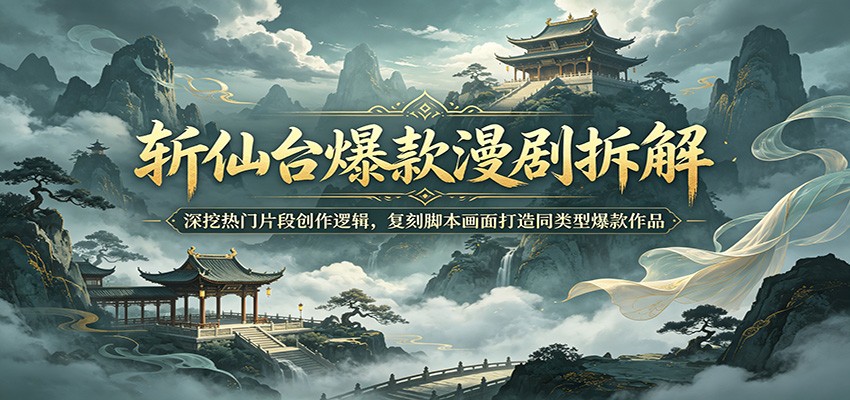 斩仙台爆款漫剧拆解：深挖热门片段创作逻辑，复刻脚本画面打造同类型爆款作品-热点1站 - 热点知汇专注网赚项目资源知识聚汇