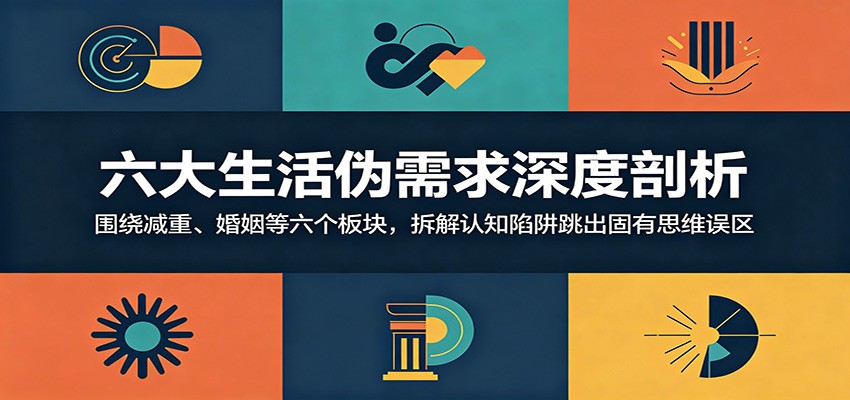 六大生活伪需求深度剖析：围绕减重、婚姻等六个板块，拆解认知陷阱跳出固有思维误区-热点1站 - 热点知汇专注网赚项目资源知识聚汇