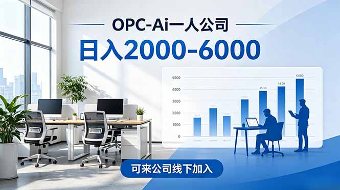 2026创业新风口—OPC一人公司模式震撼首发！日收益2000-6000+，项目绿色长久，安全稳健，合...-热点1站 - 热点知汇专注网赚项目资源知识聚汇
