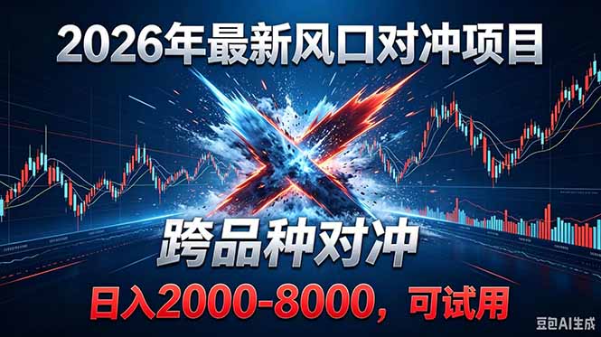 2026创业新风口！最新对冲！跨品种对冲！日收益2000-6000+-热点1站 - 热点知汇专注网赚项目资源知识聚汇