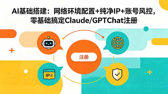AI基础搭建：网络环境配置+纯净IP+账号风控，零基础搞定Claude/GPTChat注册-热点1站 - 热点知汇专注网赚项目资源知识聚汇