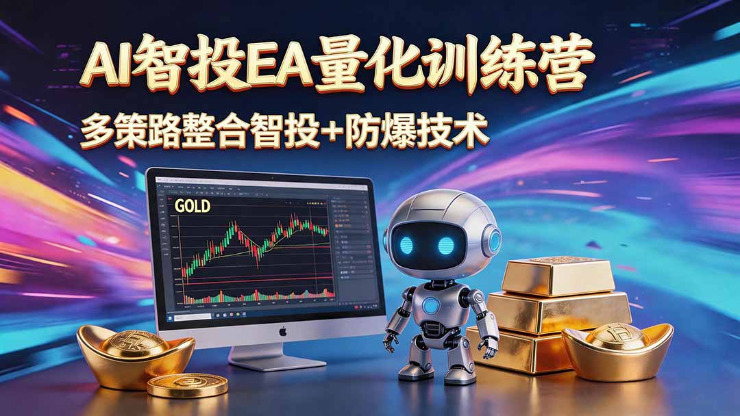 AI智投EA量化运营技术，自动化黄金操盘技术，小白也可以轻松上手日入1000+-热点1站 - 热点知汇专注网赚项目资源知识聚汇