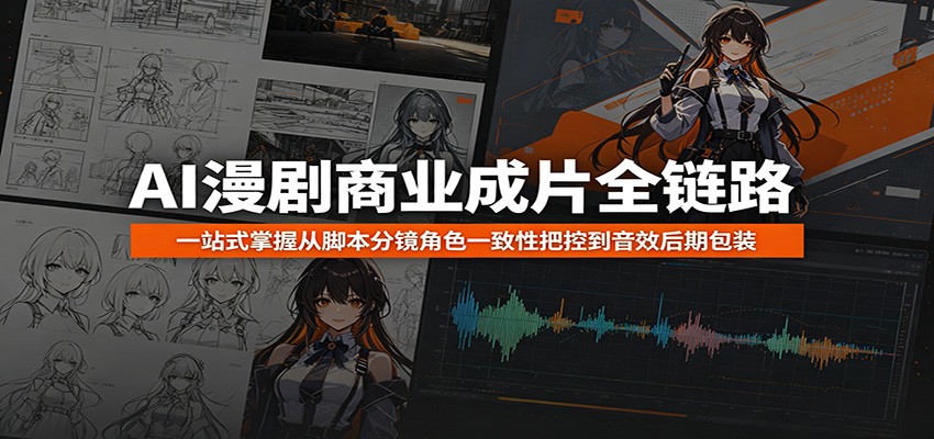 AI漫剧商业成片全链路：一站式掌握从脚本分镜角色一致性把控到音效后期包装-热点1站 - 热点知汇专注网赚项目资源知识聚汇