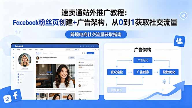 速卖通站外推广教程：Facebook粉丝页创建+广告架构，从0到1获取社交流量-热点1站 - 热点知汇专注网赚项目资源知识聚汇