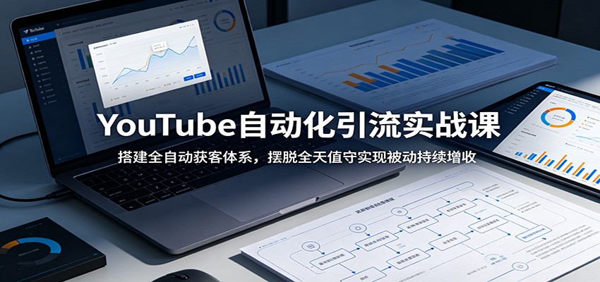 YouTube自动化引流实战课：搭建全自动获客体系，摆脱全天值守实现被动持续增收-热点1站 - 热点知汇专注网赚项目资源知识聚汇
