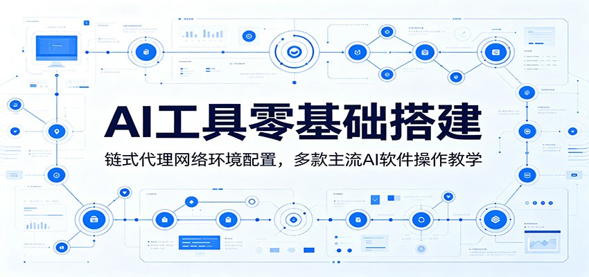 AI工具零基础搭建：链式代理网络环境配置，多款主流AI软件操作教学-热点1站 - 热点知汇专注网赚项目资源知识聚汇