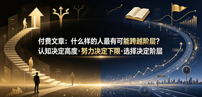 付费文章：什么样的人最有可能跨越阶层？认知决定高度·努力决定下限·选择决定阶层-热点1站 - 热点知汇专注网赚项目资源知识聚汇