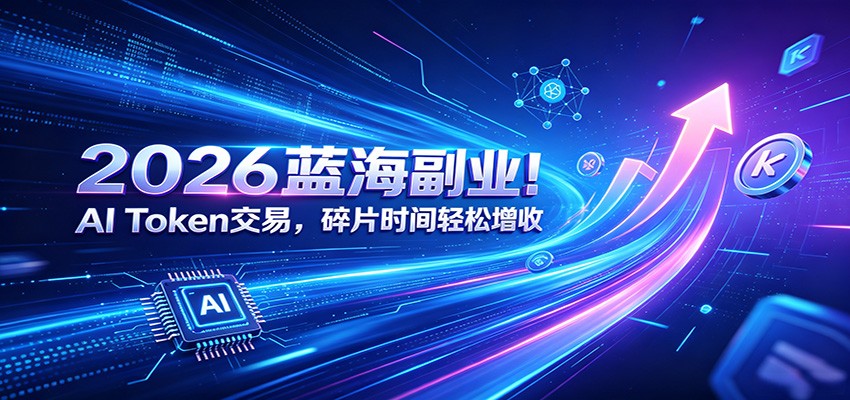 图片[1]-2026蓝海副业！AI Token交易，碎片时间轻松增收-热点1站 - 热点知汇专注网赚项目资源知识聚汇