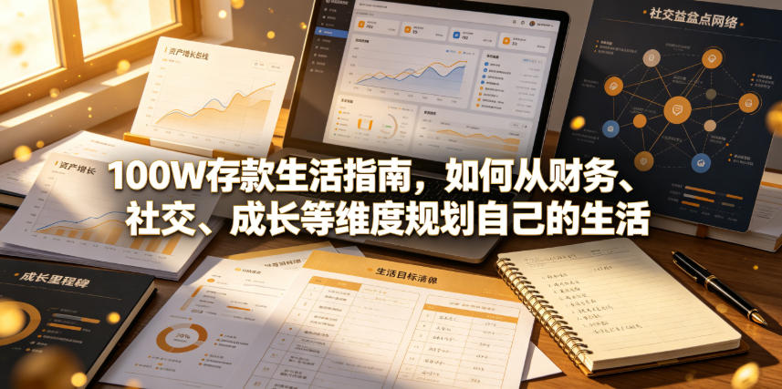 付费文章：100W存款生活指南，如何从财务、社交、成长等维度规划自己的生活-热点1站 - 热点知汇专注网赚项目资源知识聚汇
