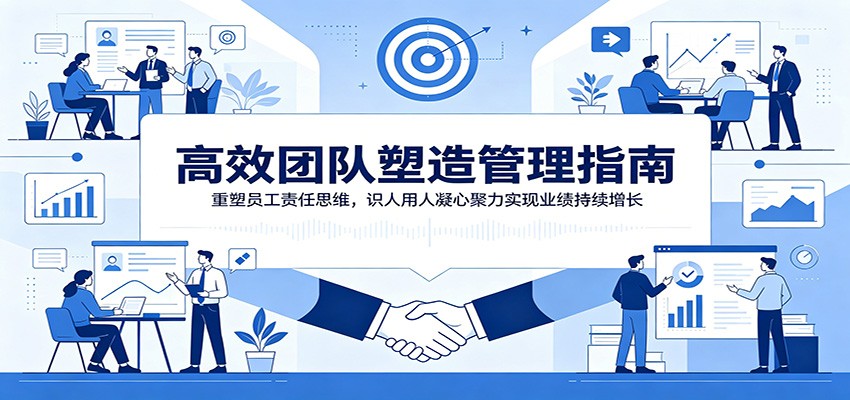 高效团队塑造管理指南：重塑员工责任思维，识人用人凝心聚力实现业绩持续增长-热点1站 - 热点知汇专注网赚项目资源知识聚汇