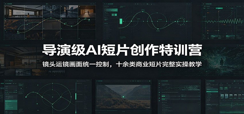 导演级AI短片创作特训营：镜头运镜画面统一控制，十余类商业短片完整实操教学(更新)-热点1站 - 热点知汇专注网赚项目资源知识聚汇
