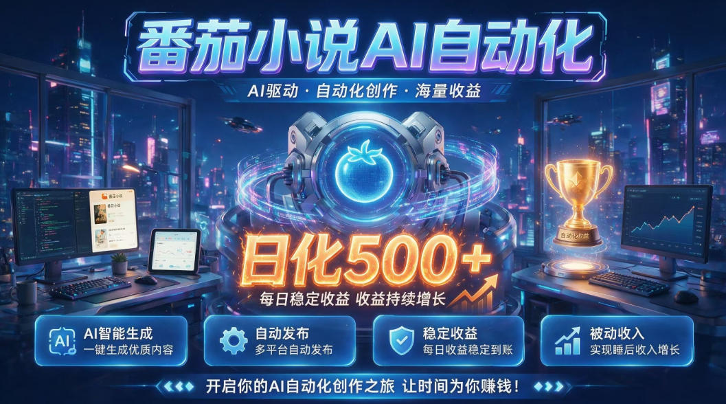 小白可做番茄AI，居家轻创业，每日稳赚500➕，普通人低门槛轻松线上增收【揭秘】-热点1站 - 热点知汇专注网赚项目资源知识聚汇